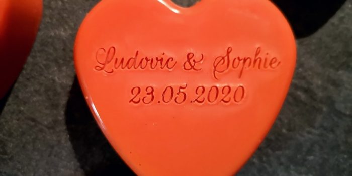 Savons personnalisés Mariage Ludovic & Sophie